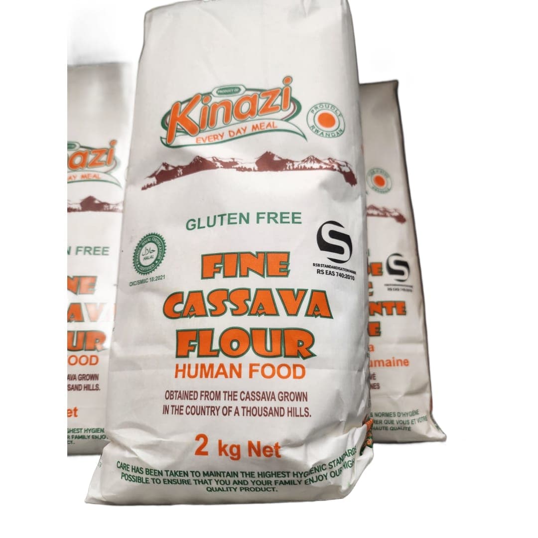 Kinazi Fine Cassava Flour – Gluten Free, Proudly Rwandan (2 kg)