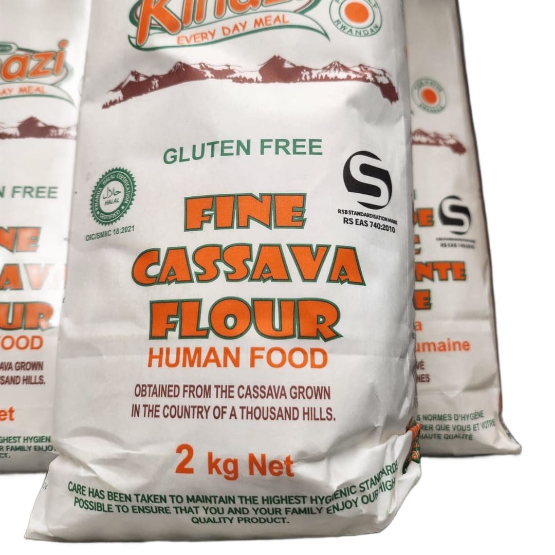 Kinazi Fine Cassava Flour – Gluten Free, Proudly Rwandan (2 kg)