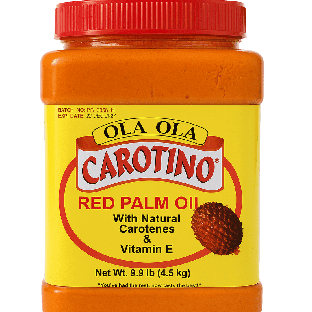 Ola Ola Carotino Red Palm Oil – 9.9 lb (4.5 kg) with Natural Carotenes & Vitamin E