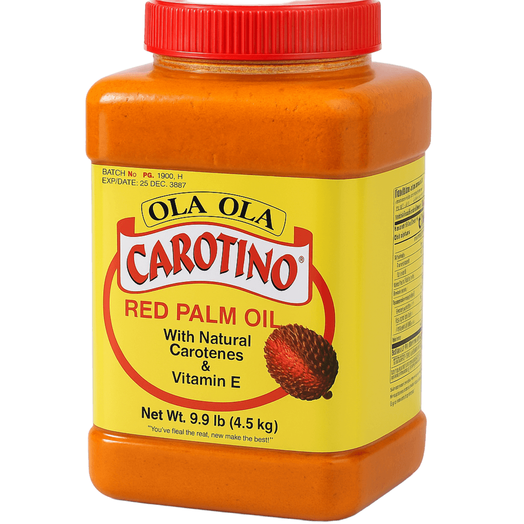Ola Ola Carotino Red Palm Oil – 9.9 lb (4.5 kg) with Natural Carotenes & Vitamin E