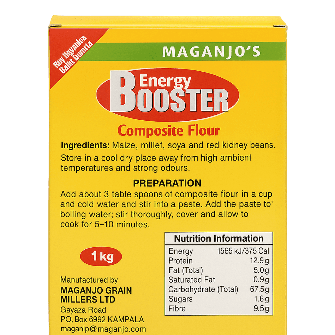 Maganjo's Energy Booster Composite Flour – Nutritious Porridge Mix, 1kg