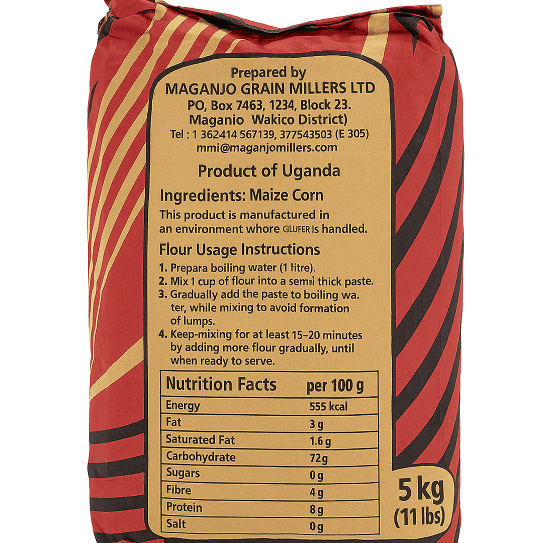Maganjo Maize Flour 5kg – Ugandan Posho & Ugali Staple