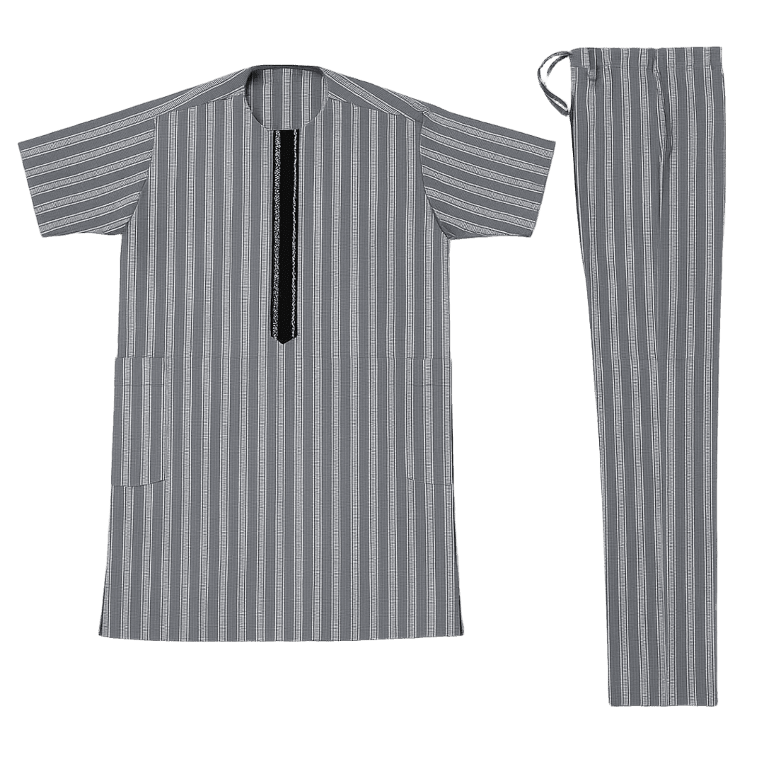 Men's Short-Sleeve Top & Trousers