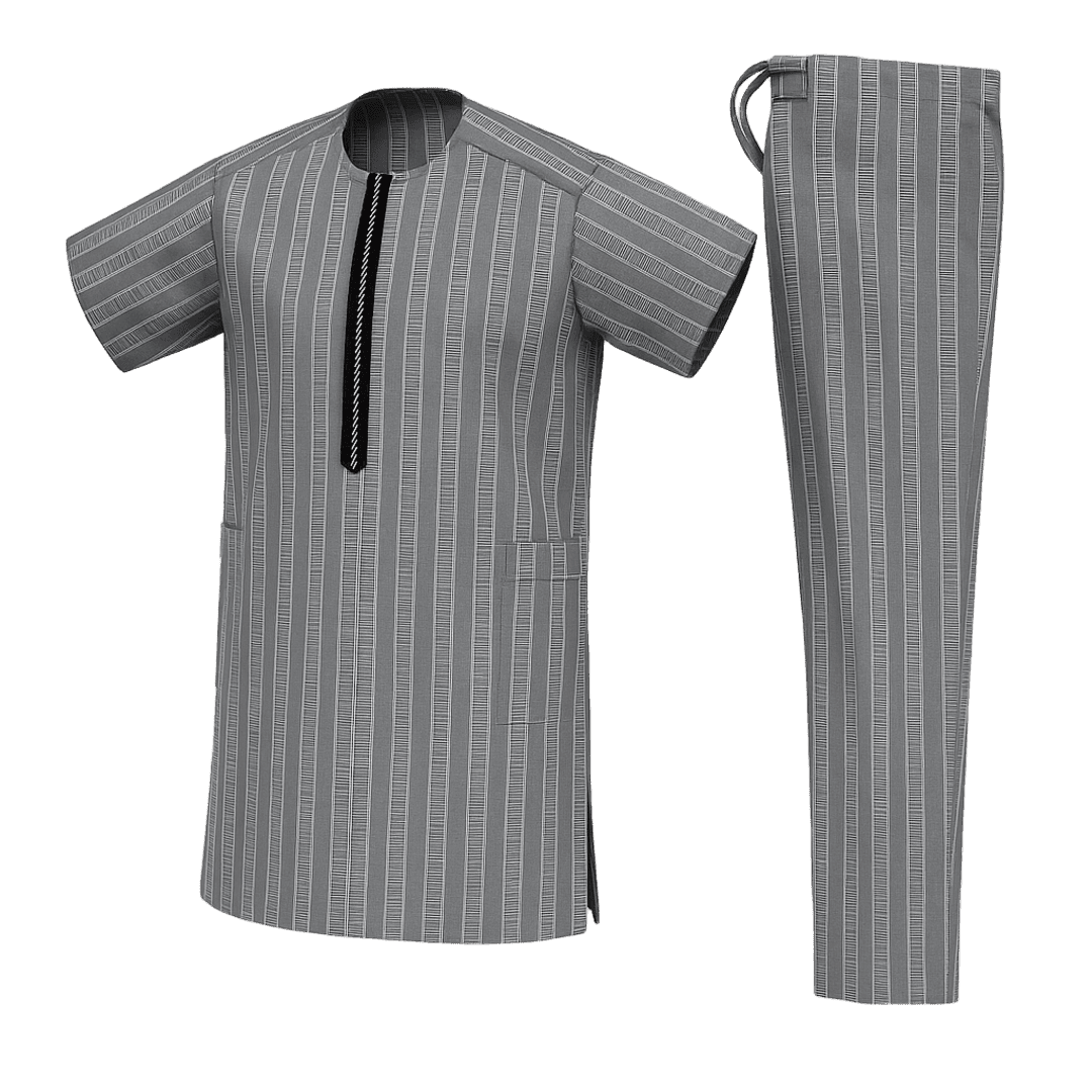 Men's Short-Sleeve Top & Trousers