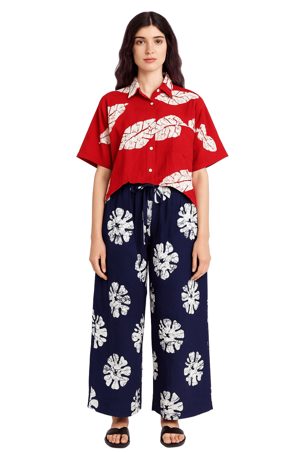 Top and Pant made from Ankara wax fabrics for women