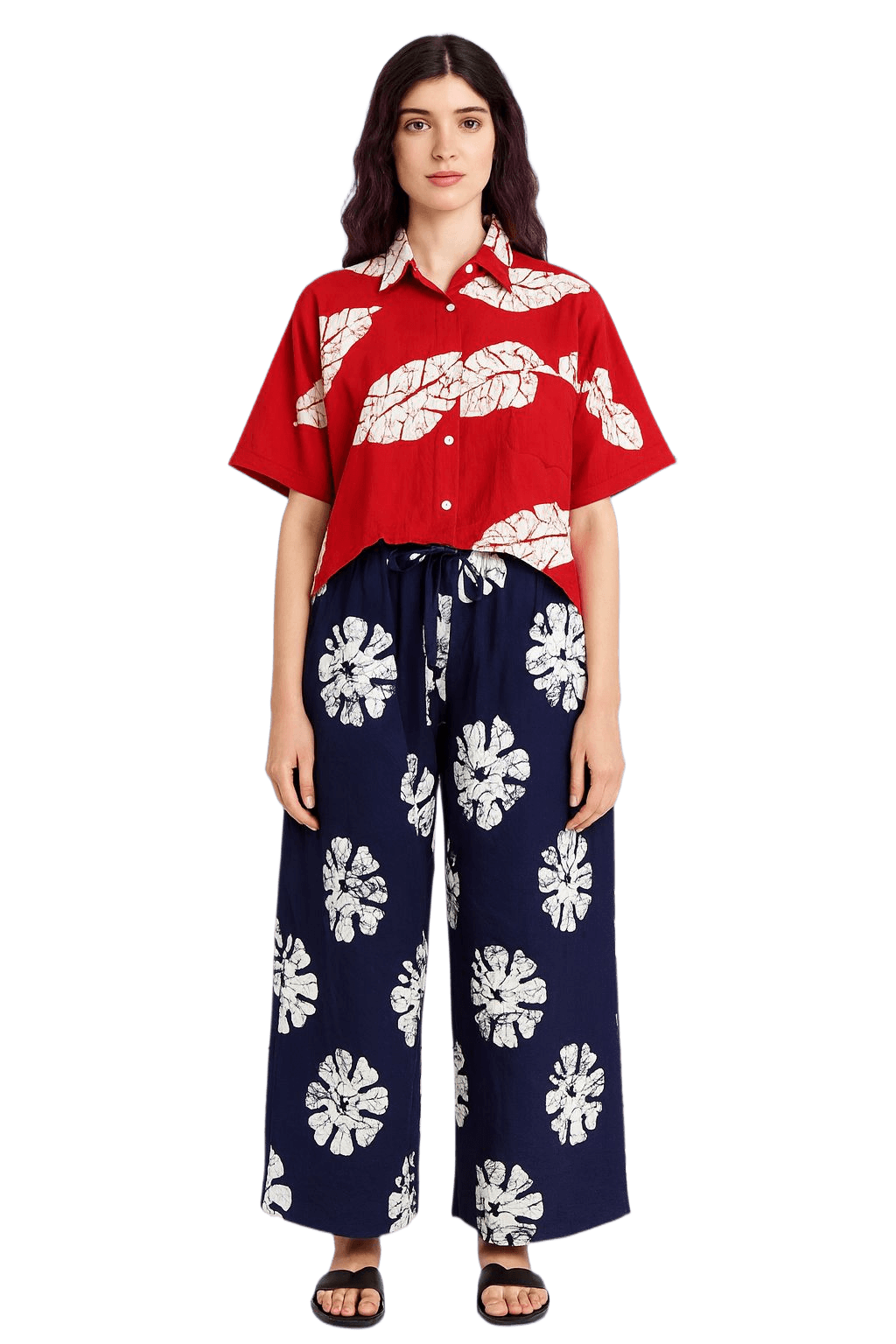 Top and Pant made from Ankara wax fabrics for women
