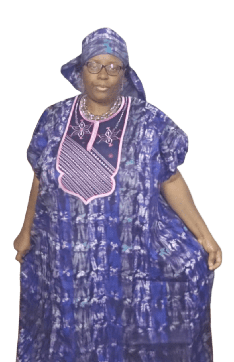 Kampala Boubou with Scarf with Embroidery design