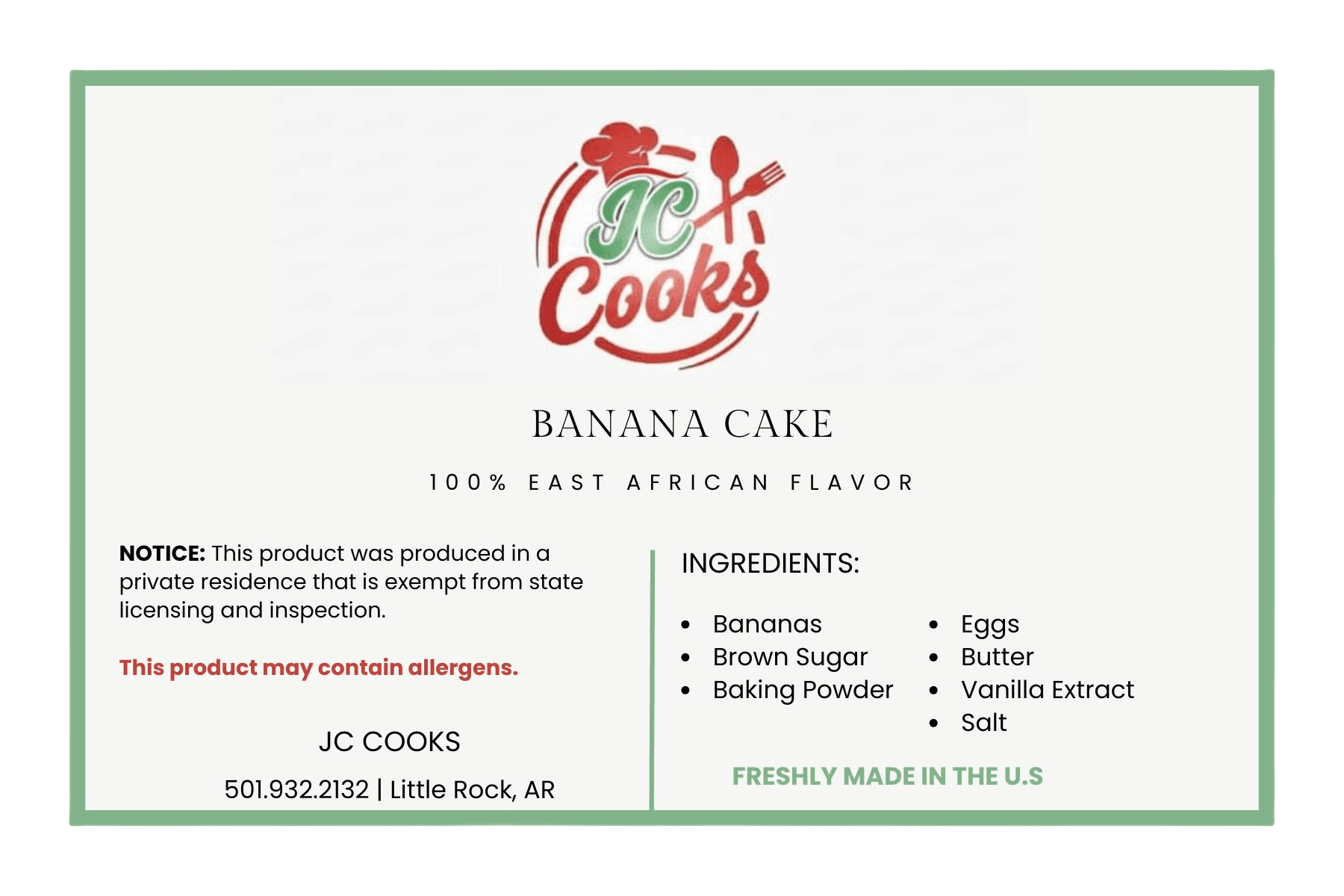 Banana Cake