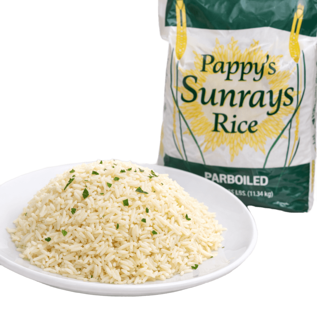 Pappy Sunrays Parboiled Rice 25lb