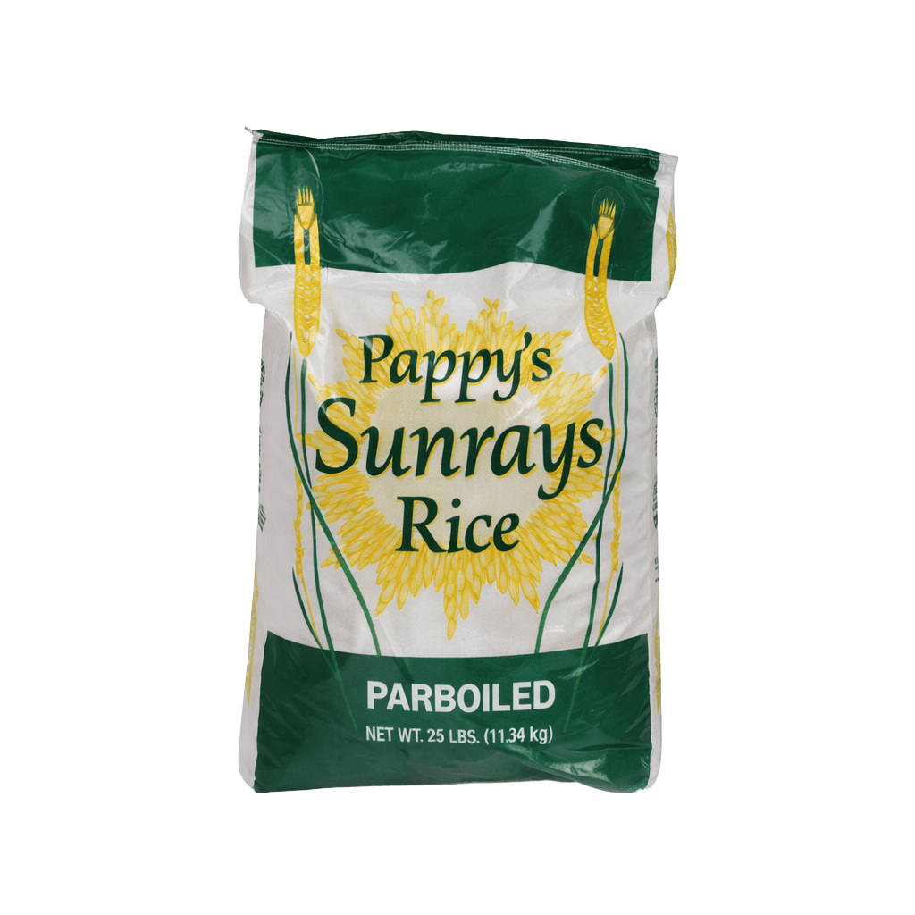 Pappy Sunrays Parboiled Rice 25lb