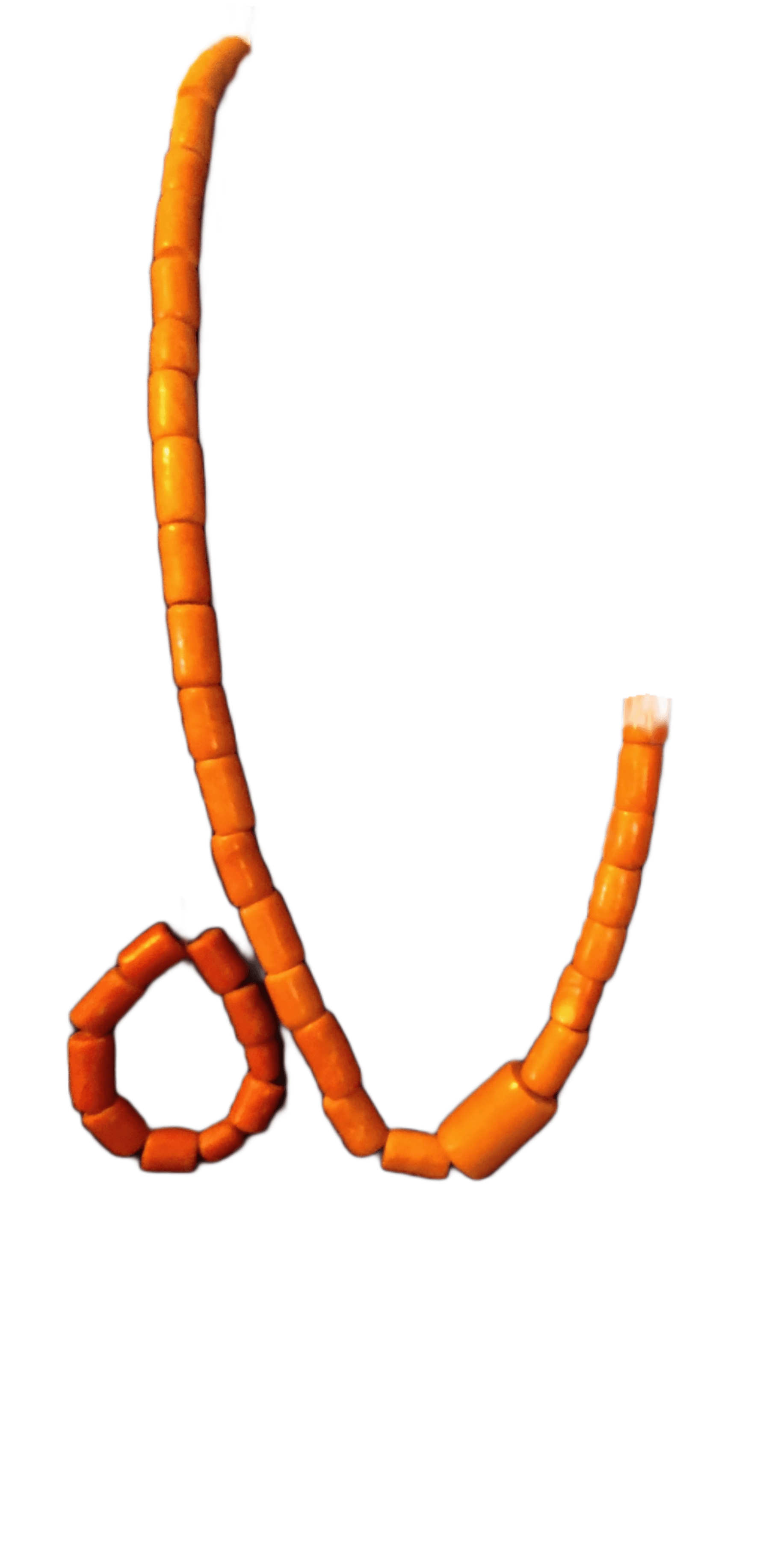 Traditional African Nigerian coral beads necklace and bracelet set