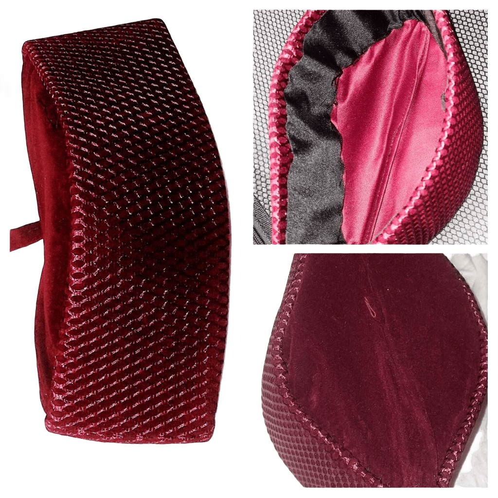 Traditional Nigerian African men's hausa kufi senators hat burgundy