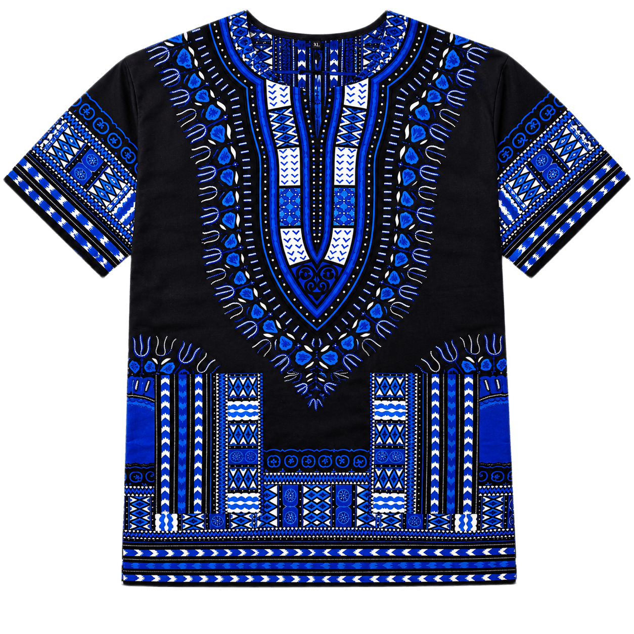 Royal Blue Traditional African Dashiki Shirt