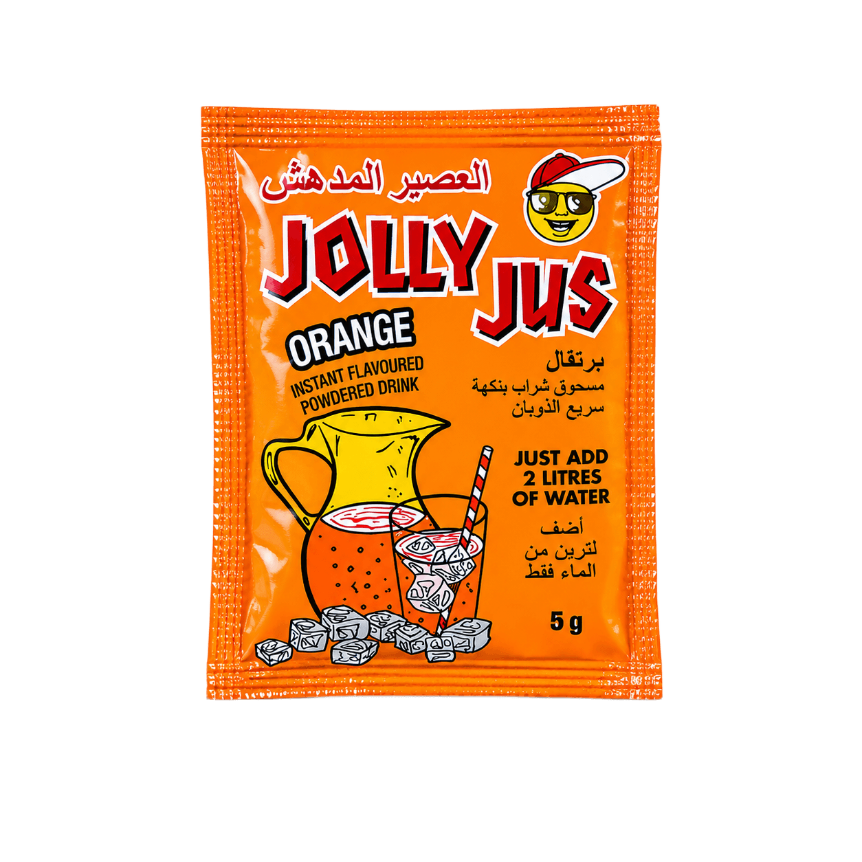 Jolly Jus Orange Instant Flavoured Powdered Drink 5g