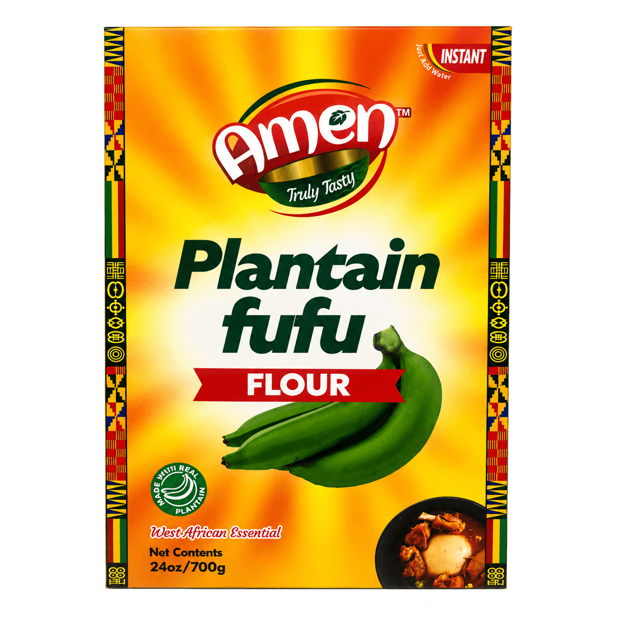 Amen Instant Plantain Fufu Flour - 24oz (700g)